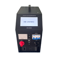ZHIWEI ZW-VO2760 Alat Tes Pengisian dan Pengosongan Baterai Elektronik 12V 24V 30A, Aktivator Baterai Cerdas dengan Printer Mini Terintegrasi