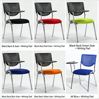 Chaises d'étude en gros pour salles de classe, chaises d'écolier, chaises de formation avec tablette d'écriture