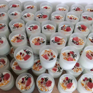 Bougie en <span class=keywords><strong>cire</strong></span> de soja parfumée de luxe à vendre, boîte de mariage en cristal naturel, bougie pilier faite à la main, décoration de maison personnalisée - Product Image 2