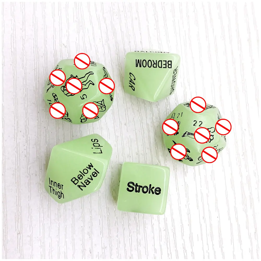 5 Pcs Romantic Dice Game Geschenke für Paare Würfel Glühende Sex würfel für Cuples Naughty Positions Party Game Adult Sensory