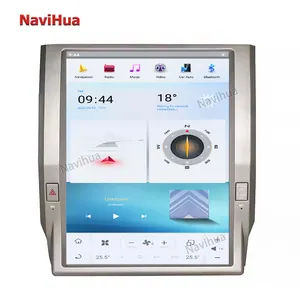 Автомобильный DVD-плеер NaviHua, 7,1 Android, 12,1 "вертикальный экран, навигация, GPS, автомобильное радио, головное устройство для Tesla Style Toyota Tundra 2014 +