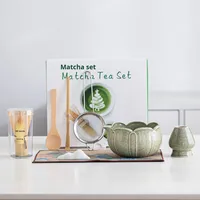 Bol en céramique Lotus Matcha Service à thé Matcha Fouet à thé Dynastie Song Ensemble d'outils pour la cérémonie du thé