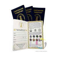 Porte-passeport personnalisé avec logo, reliure à cheval, avec carnet de voyage, journal et album de timbres des parcs nationaux