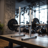 SKSPORT Haltérophilie en gros Haltérophilie Haltérophilie Gym Curl Réglable Barre d'haltères