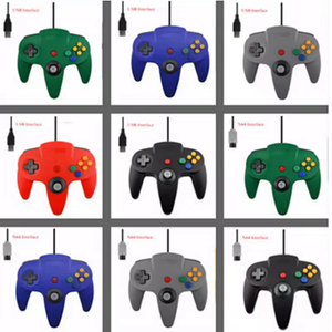 Control Remoto con Cable Largo para Consola Nintendo 64 y PC, <span class=keywords><strong>Gamepad</strong></span> <span class=keywords><strong>N64</strong></span> con Motor de Vibración, Repuesto para <span class=keywords><strong>N64</strong></span> - Product Image 1