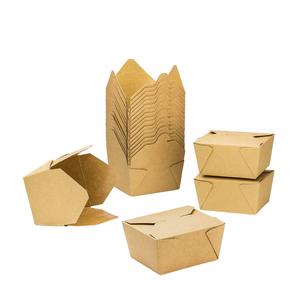 30 48 54 76 <span class=keywords><strong>110</strong></span> onzas líquidas. Caja de Papel Kraft Plegable para Llevar de 4.3 x 3.5 x 2.4 Pulgadas - Product Image 3