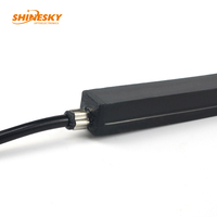 SHINESKY Sin punto Sin sombra Luz suave 16x15mm Tira de neón de silicona negra Impermeable IP67 DC24V Luz de neón Led flexible
