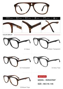 Unisex Retro Acetate Large Glasses Frame European and American Minimalist Artistic Style Men's Women's Fashionable Accessory - Product Image 2