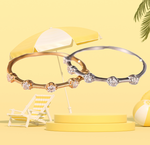 UM Jewelry Women's <b>Adjustable</b> <b>Ring</b> Minimalist Fashion Jewelry Thin Row Zircon Plated for Wedding Engagement - Product Image 5