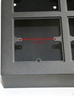 Caja de Información Multimedia de Acero Inoxidable para Montaje en Superficie, Placa de Montaje Tipo 86 para Audio-Video en Pared o Escritorio, Estilo D