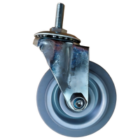 4 roulettes pivotantes de 1,25 pouce pour chariot à outils, roulettes en matériau TPR, design moderne, roulettes pour meubles