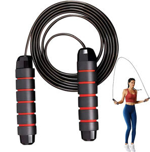 Corde à sauter professionnelle pour entraînement quotidien, avec roulement en fil d'acier, poignées en mousse PVC, durable, portable, réglable, fitness, unisexe, adulte - Product Image 1