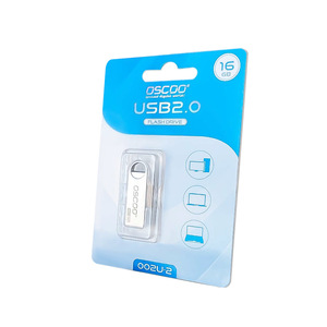 OscOO Metal <b>USB</b> Flash Drive 38x12x4mm <b>USB</b> <b>2.0</b> 64GB Silver Gray - Product Image 3