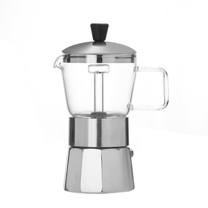 Cafetera espresso Moka Pot de aluminio con estufa y cafetera espresso - Product Image 4