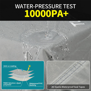 BEELAND 27-<span class=keywords><strong>29</strong></span> pulgadas Gris 900D Ripstop Cubiertas protectoras de neumáticos impermeables Paquete de 2 cubiertas de neumáticos dobles de doble eje Rv - Product Image 5