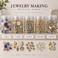 Fournitures de fabrication de bijoux personnalisés, bocaux transparents en PET avec couvercles pour perles, breloques, composants, organisation de petites pièces, vente en gros