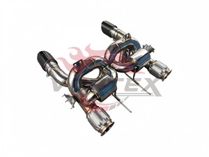Escape Trasero Vortex de Acero Inoxidable con Acabado Espejo y Válvulas para McLaren 720S 4.0T V8, con Doble Salida de Fibra de Carbono - Product Image 5