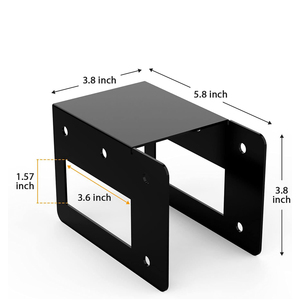 Support en acier enduit de poudre robuste réglable support de stockage de bûches de bois de chauffage pour le stockage du bois de cheminée bricolage - Product Image 3