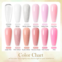 BORN PRETTY PRO 30ml Gel d'extension d'ongles transparent non toxique à séchage rapide, faible chaleur, construction rapide, sans HEMA, gel dur pour salon