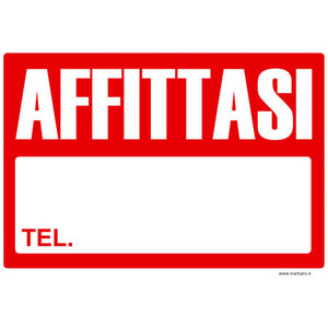 Letrero 'FOR RENT' de 20x30 cm para herramienta de torneado - Product Image 2