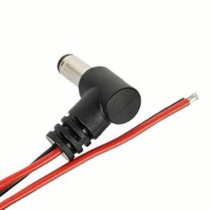 DC4017 Dik Açılı 90 Derece Erkek Konnektör Güç Kablosu CCTV DC Şarj Kablosu 22AWG 50cm - Product Image 1