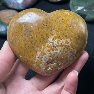 Venta al por Mayor de Cristal Hola, Jaspe Oceánico en Forma de Corazón, Tallado a Mano de Alta Calidad, Estilo Bohemio, Tendencia de Moda, Recuerdo DIY, Regalo, Decoración del Hogar - Product Image 4