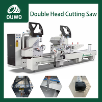 Machine de découpe CNC à double tête pour aluminium, UPVC et PVC, contrôlée par PLC, pour portes et fenêtres