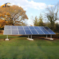 Support photovoltaïque au sol en acier au carbone robuste pour système de montage solaire utilitaire avec conception résistante au vent de 60 m/s