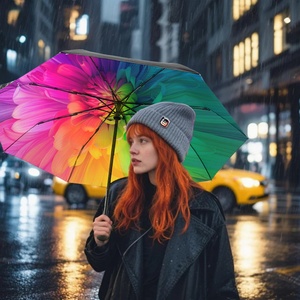 Compact Reverse Close Quick Dry Design Umbrella Car Office Travel Easy to Carry Practical Folding Umbrella - Product Image 5