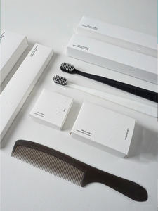 ชุดอุปกรณ์อำนวยความสะดวกในโรงแรมหรู แปรงสีฟัน แชมพู สบู่ บรรจุภัณฑ์กล่องกระดาษพิมพ์โลโก้ - Product Image 2