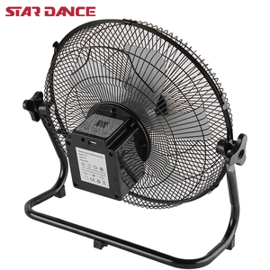 Ventilador de pie recargable para escritorio, dispositivo de refrigeración de alta velocidad, 10W, soporte Solar de 12V CC, 12V, con control remoto - Product Image 2