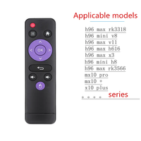 Mando a distancia universal de repuesto al por mayor h96 X3 H96mini mx10pro MX1 h96 Android TV BOX mando a distancia Smart TV Stick
