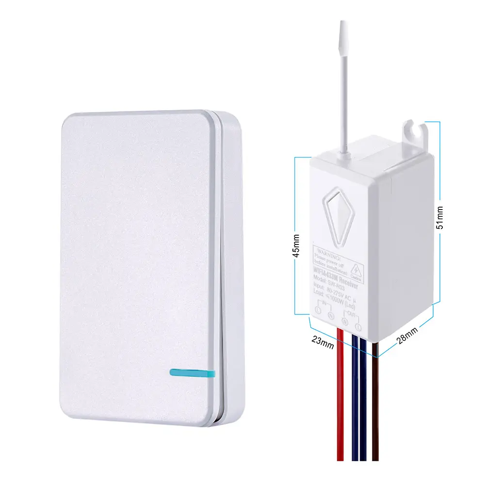 Smart Home IP66 Waterproof Works with Alexa and Google home Wireless Mini Smart Switch Tuya WIFI Wall Switch