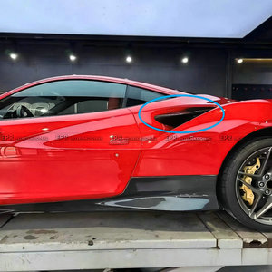 Cubierta de Ventilación Trasera de Alta Calidad para Ferrari F8, Estilo OEM, Material de Carbono Seco - Product Image 2