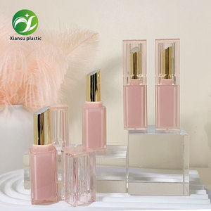 OEM 3.8g Leere Lippenstift röhre für Kosmetik verpackungen Benutzer definiertes Logo Soft Touch Coating Lippen balsam <span class=keywords><strong>Tube</strong></span> Make-up Verpackung Kunststoff <span class=keywords><strong>tube</strong></span> - Product Image 2