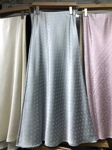Nuova Gonna Midi Casual alla Moda con Motivo a <span class=keywords><strong>Pois</strong></span>, Stile Retrò, Chic da Donna con Vita Elastica - Product Image 1