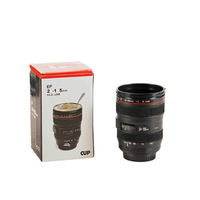 2025 nouveau créatif appareil photo reflex Len tasse drôle forme noir et blanc Shutterbug tasse en acier inoxydable tasse à café gobelet caméra tasse
