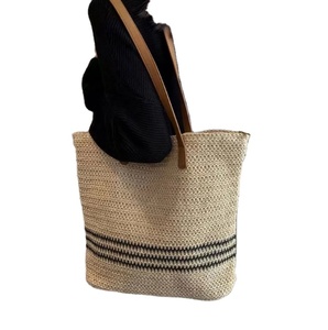 Bolso de Hombro de Paja de Primera Calidad, Bolso de Playa, Bolsos de Playa de Macramé Vintage, Directamente del Proveedor Indio - Product Image 1