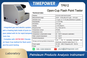 Testador de Ponto de Fulgoração Totalmente Automático TIMEPOWER para Petróleo, Conforme ASTM D92, Faixa de Temperatura 79~370, Precisão de 2 - Product Image 6