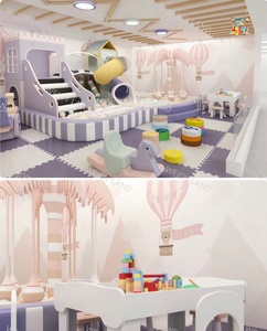 Petite toboggan personnalisée <span class=keywords><strong>beige</strong></span> clair, équipement de jeu intérieur coloré pour bébés, maisonnette pour enfants, salle de jeux pour enfants, <span class=keywords><strong>piscine</strong></span> <span class=keywords><strong>à</strong></span> balles - Product Image 4