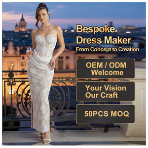 فساتين فاخرة مخصصة للنساء، فستان أبيض مزين بالزهور، بدون حمالات، مثير، مكشوف الظهر، من الدانتيل، بتصميم كورسيه، فستان حفلات طويل على طراز الأميرات، تصنيع حسب الطلب - Product Image 1