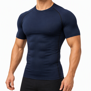XIANGYU Abbigliamento Sportivo Compressione Calcio Uomo Estivo Palestra Oversize T-Shirt <span class=keywords><strong>Crop</strong></span> <span class=keywords><strong>Top</strong></span> da Uomo <span class=keywords><strong>Top</strong></span> Corsa 2026 - Product Image 2
