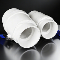 Válvulas de Bola de PVC Afica Carp Journey con Manija de Acero Inoxidable, Conexión NPT/Roscada/Bridada DN20, Operación Manual, OEM, para Agua, 1 Año de Garantía