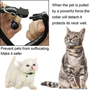 <span class=keywords><strong>Collar</strong></span> de Seguridad para Gato con Hebilla y Tira Reflectante de Nailon Resistente y Moderna, con Campana, Accesorios para Mascotas - Product Image 3