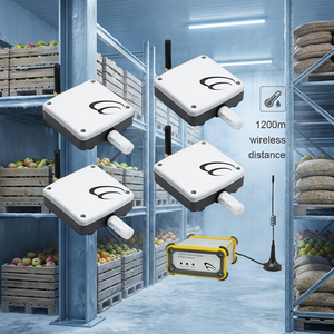 4 ensembles de solutions IoT, capteur de température et d'humidité sans fil, passerelle multipoint sans fil pour la température et l'humidité, intelligent - Product Image 1