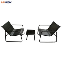 Ensemble de table et de chaises de jardin Uplion moderne, confortable et durable, 3 pièces, pour hôtel et villa