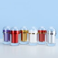Flacon médical transparent de luxe 60 ml 100 ml en plastique vide pour pilules et gélules avec bouchon