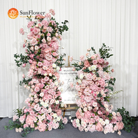Bunga Sutra Artifisial Realistis untuk Gapura & Latar Belakang Pernikahan dengan Warna Floral yang Dapat Disesuaikan, Desain Modern, Dapat Digunakan Kembali untuk Natal