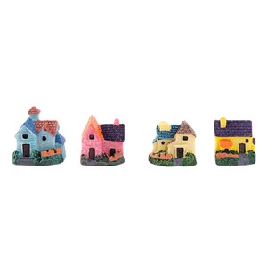<b>Miniature</b> Resin Garden House Ornaments For Indoor Outdoor Decoration European Style Villa Landscape Decorations - Product Image 5