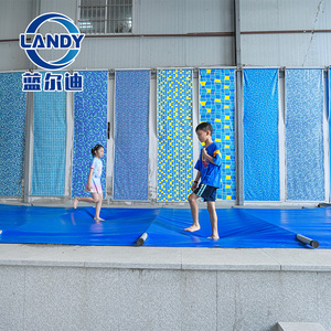 Cubiertas de seguridad para piscinas enterradas de PVC Cubiertas de seguridad para piscinas impermeables resistentes al desgaste para instalación de piscinas enterradas - Product Image 4